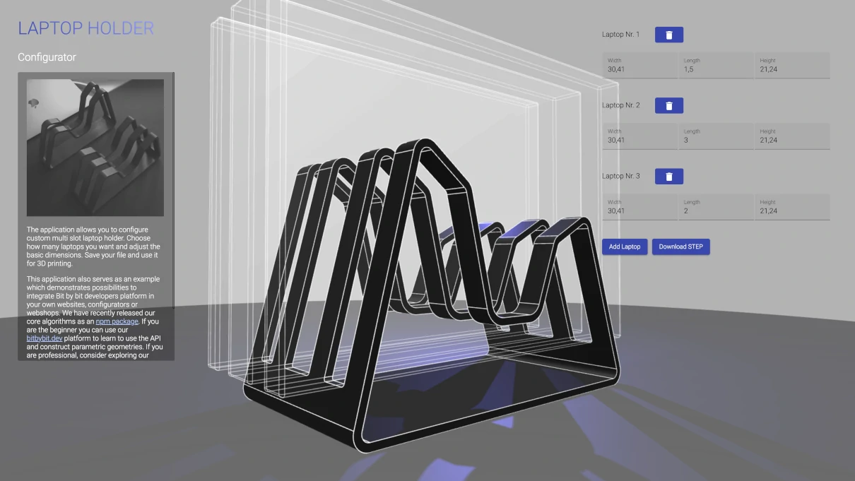 Image showing off the application